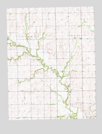 Upland, KS USGS Topographic Map