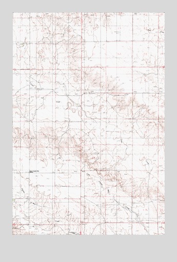 Upper Cracker Box School, MT USGS Topographic Map
