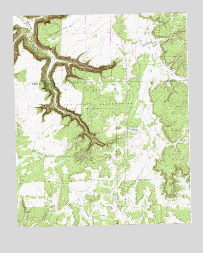 Upper Galestina Canyon, NM USGS Topographic Map