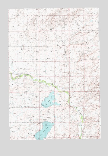 Upper Glaston Lake, MT USGS Topographic Map