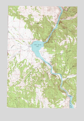 Upper Holter Lake, MT USGS Topographic Map