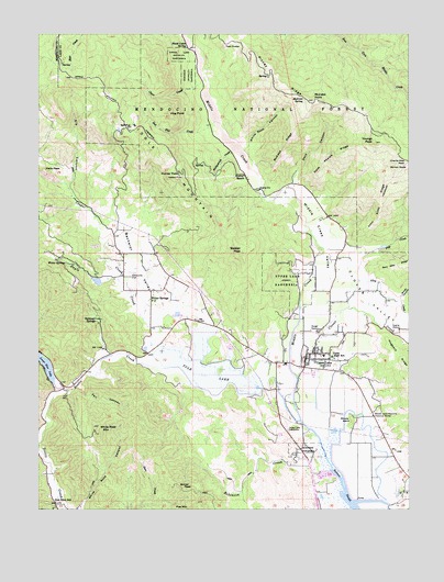 Upper Lake, CA USGS Topographic Map