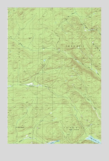 Upper McNally Pond, ME USGS Topographic Map
