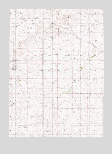 Bobby Draw, WY USGS Topographic Map