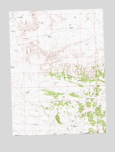 Upper Powder Spring, WY USGS Topographic Map