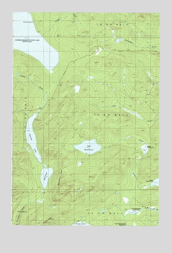 Upper Russell Pond, ME USGS Topographic Map