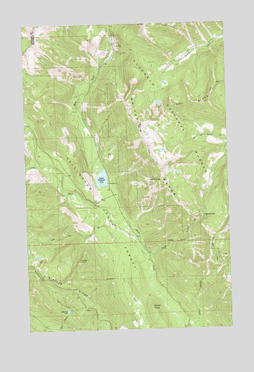 Upper Whitefish Lake, MT USGS Topographic Map