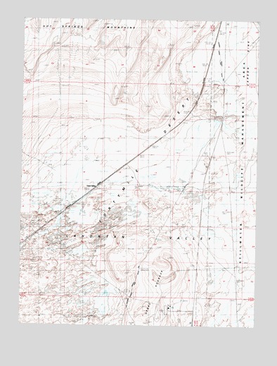 Upsal Hogback, NV USGS Topographic Map