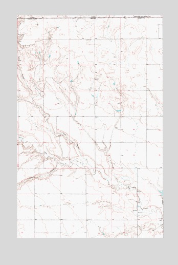 Bobcat Coulee NE, MT USGS Topographic Map