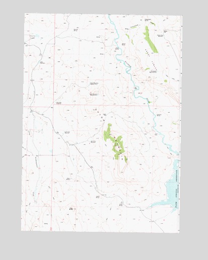 Upton Mountain, OR USGS Topographic Map