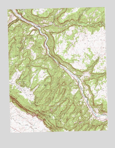 Uravan, CO USGS Topographic Map