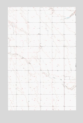 Bobcat Coulee SE, MT USGS Topographic Map