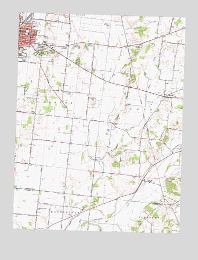 Urbana East, OH USGS Topographic Map