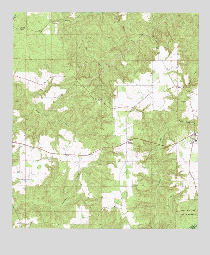 Uriah West, AL USGS Topographic Map