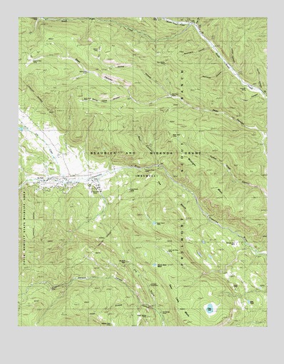 Ute Park, NM USGS Topographic Map