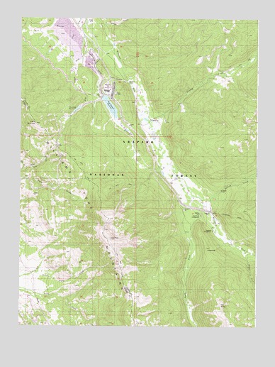 Ute Peak, CO USGS Topographic Map