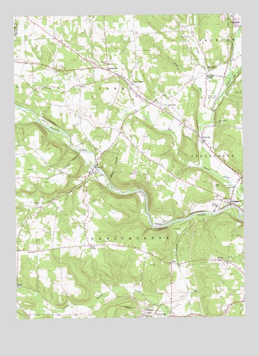 Utica, PA USGS Topographic Map
