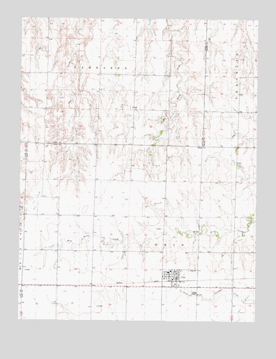 Utica, KS USGS Topographic Map