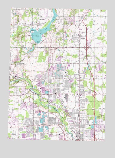 Utica, MI USGS Topographic Map