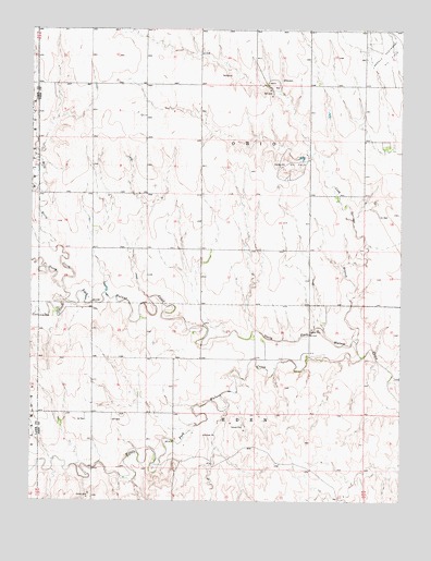 Utica SW, KS USGS Topographic Map