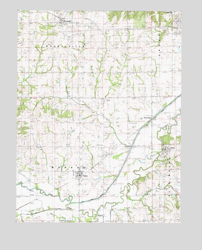 Utica West, MO USGS Topographic Map