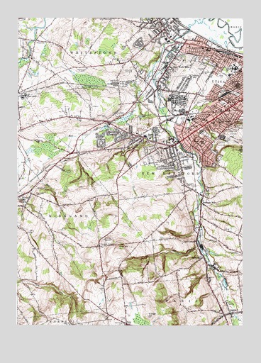 Utica West, NY USGS Topographic Map