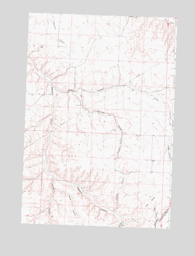 Utts Butte, OR USGS Topographic Map
