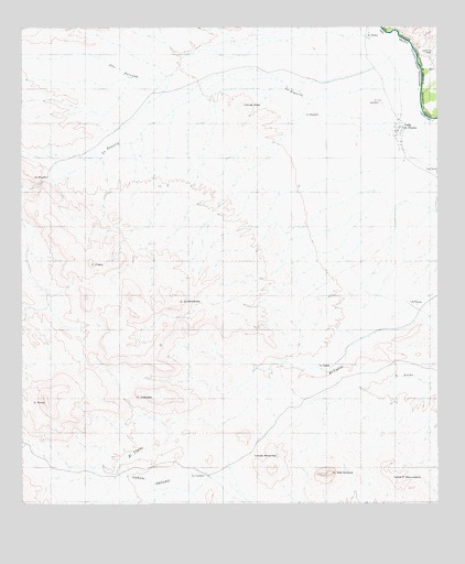 Vado De Piedra, TX USGS Topographic Map