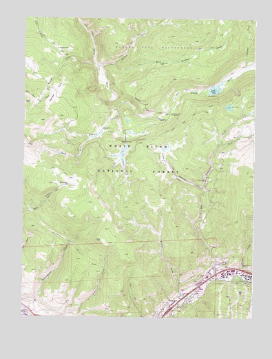 Vail West, CO USGS Topographic Map