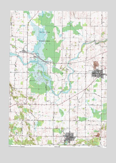 Valders, WI USGS Topographic Map