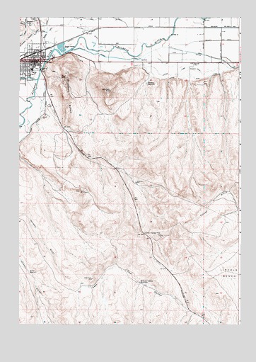 Vale East, OR USGS Topographic Map