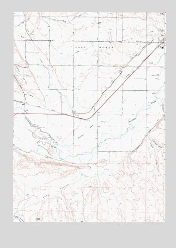 Vale West, OR USGS Topographic Map