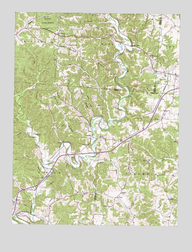 Vales Mills, OH USGS Topographic Map