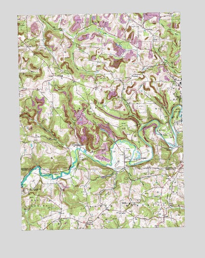 Valier, PA USGS Topographic Map