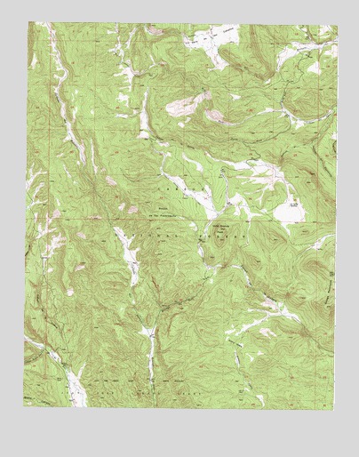 Valle Grande Peak, NM USGS Topographic Map