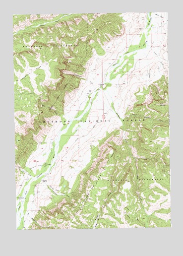 Valley, WY USGS Topographic Map