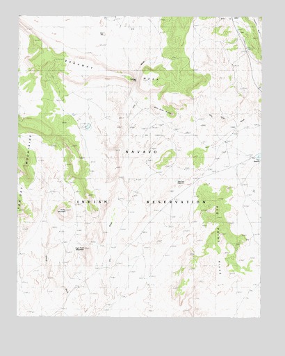 Bodaway Mesa, AZ USGS Topographic Map