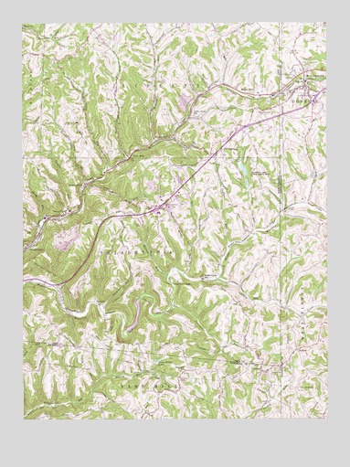 Valley Grove, WV USGS Topographic Map