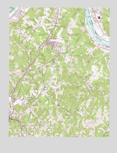 Valley Mills, WV USGS Topographic Map