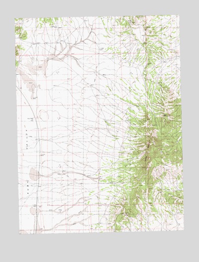 Valley Mountain, NV USGS Topographic Map
