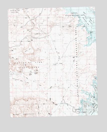 Valley of Fire East, NV USGS Topographic Map
