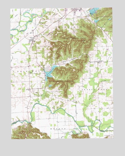 Vallonia, IN USGS Topographic Map