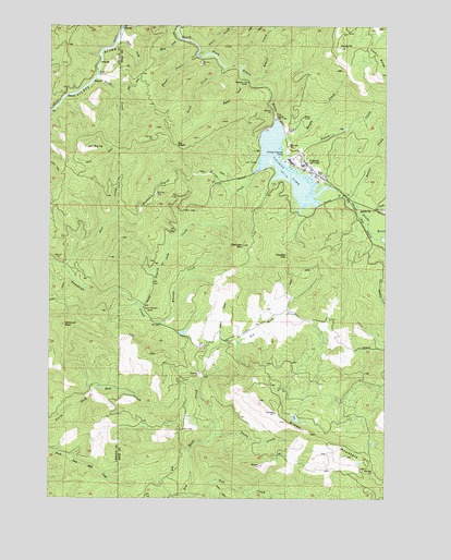 Valsetz, OR USGS Topographic Map