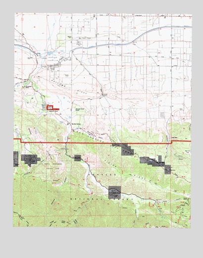 Valyermo, CA USGS Topographic Map