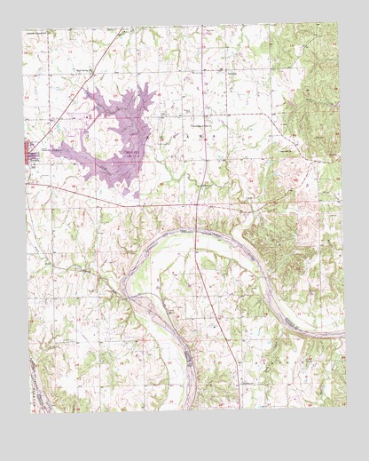 Vamoosa, OK USGS Topographic Map