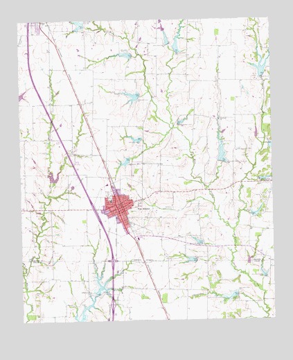 Van Alstyne, TX USGS Topographic Map