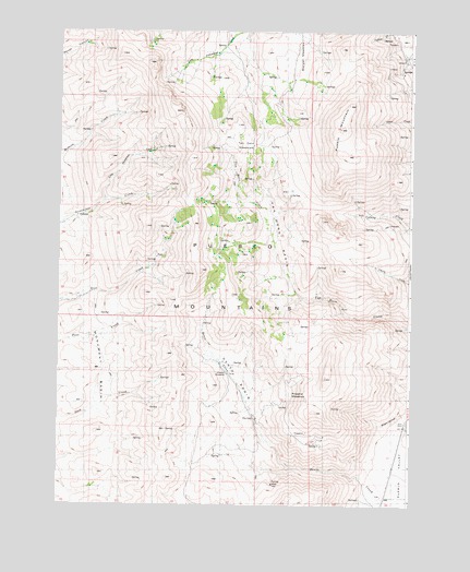 Van Horn Basin, OR USGS Topographic Map