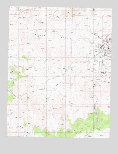 Bodie, CA USGS Topographic Map