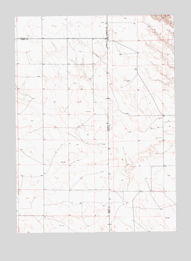 Van Tassell SE, WY USGS Topographic Map