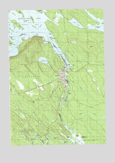 Vanceboro, ME USGS Topographic Map